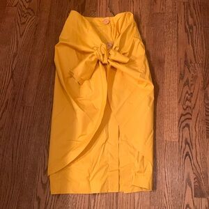 Johanna Ortiz mustard extra small skirt